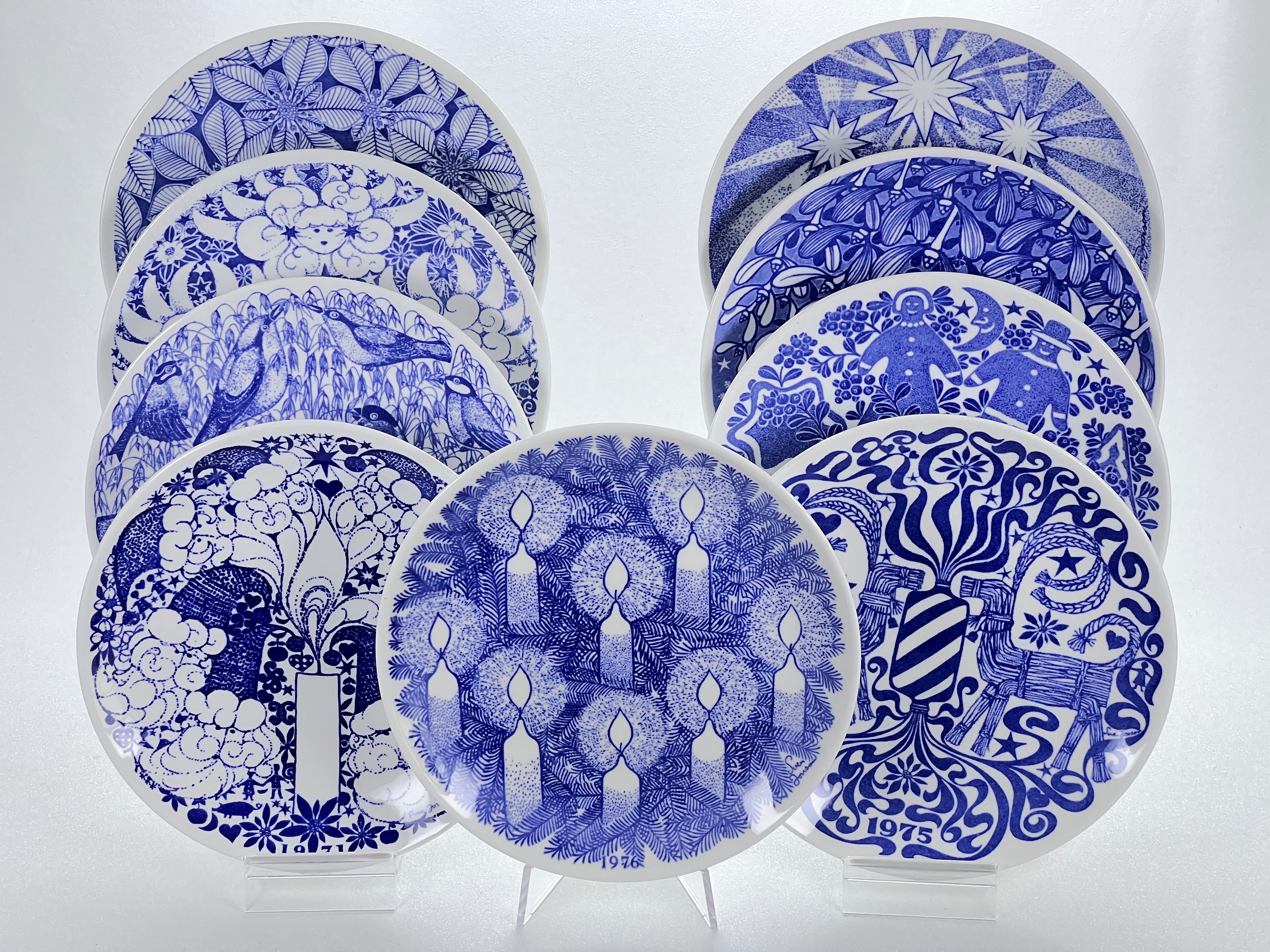 Vintage Gustavsberg Christmas Porcelain Plate – Sven Jonson Stig