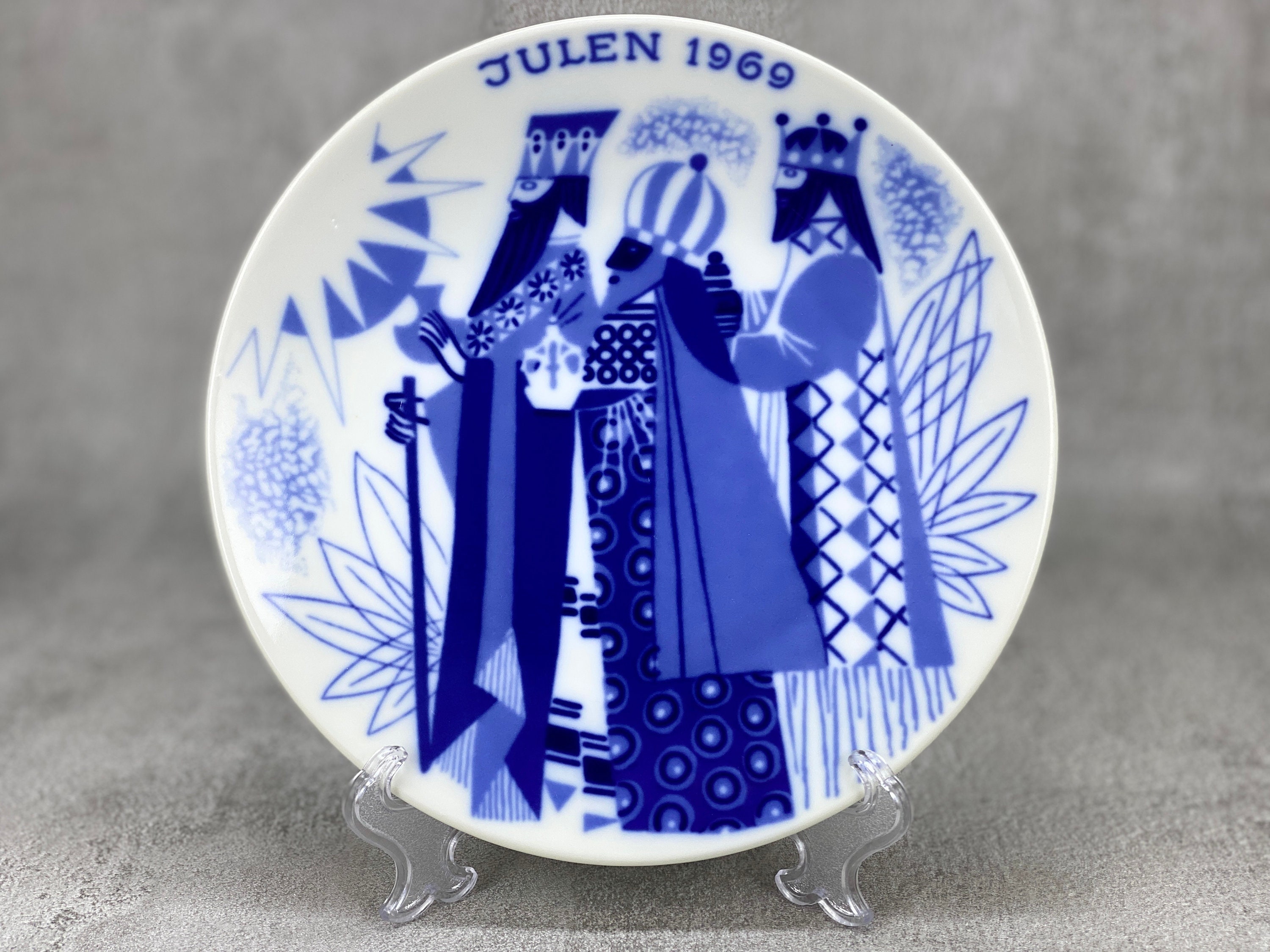 ノルウェー王室御用達Porsgrund陶磁器置物、国鳥「Heath Cook」 ヴィンテージ Porsgrund ノルウェー Julen クリスマス磁器プレート