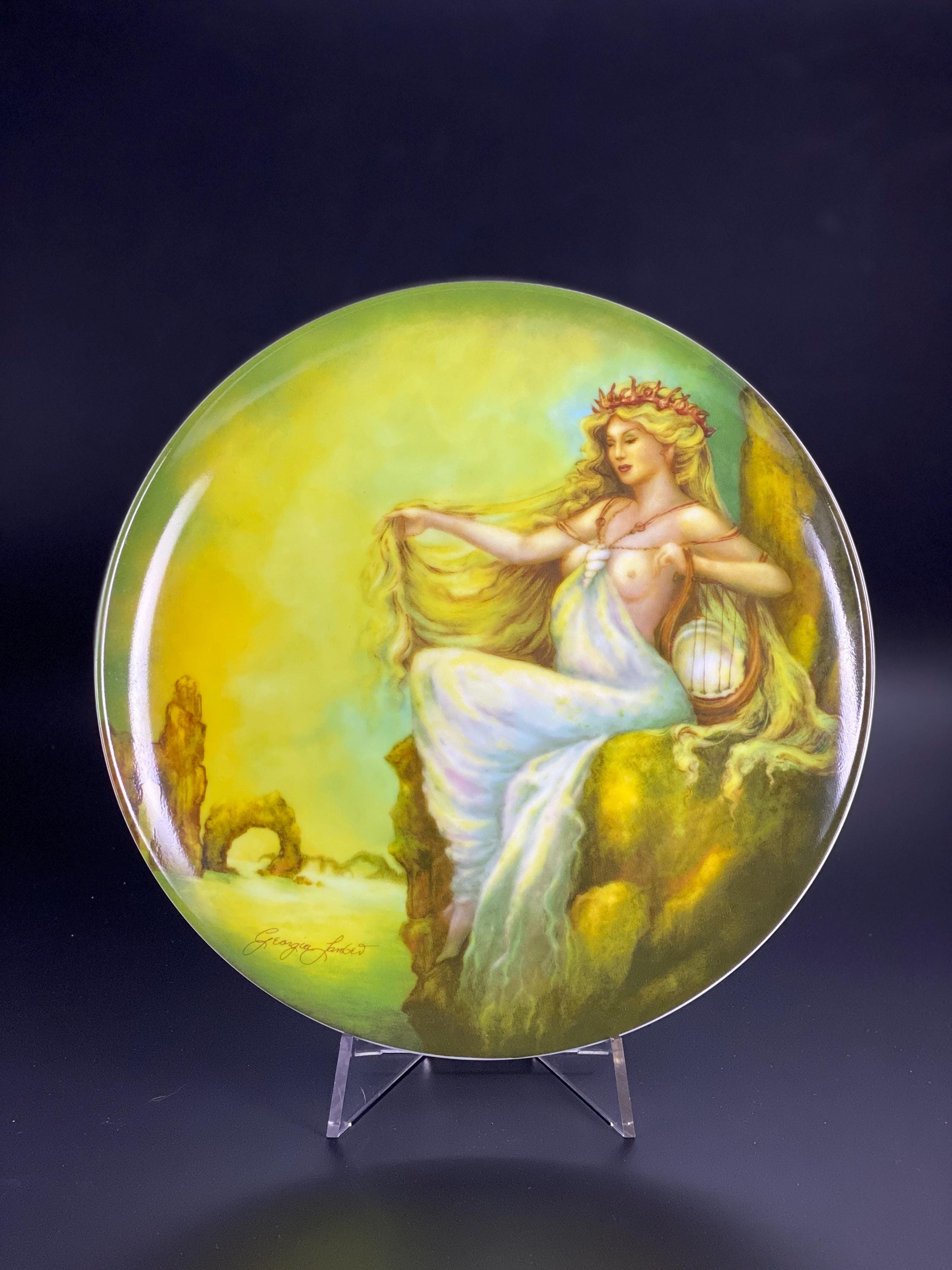 Edwin M Knowles China Plates, Four Ancient Elements Series - Etsy