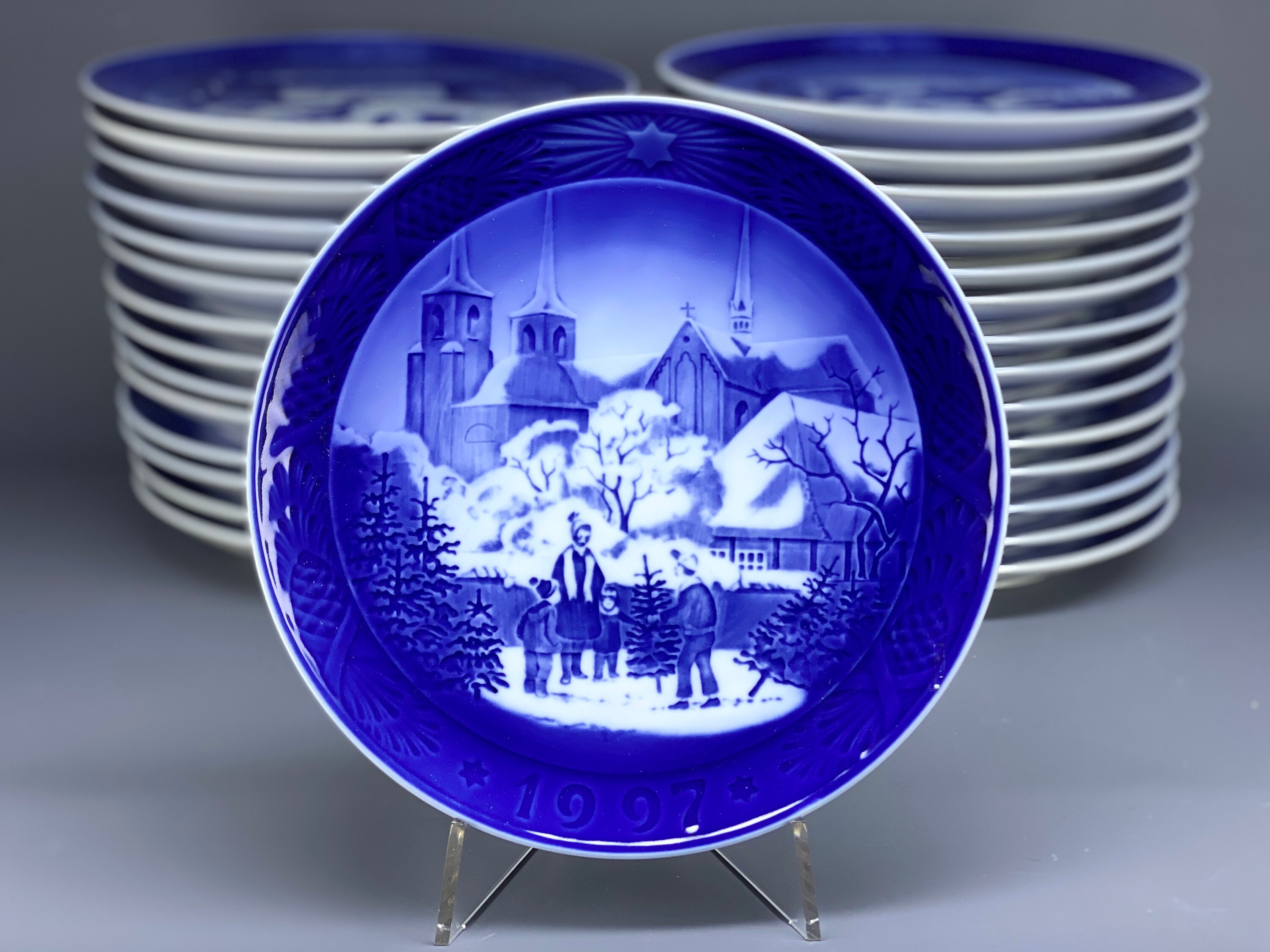 Royal Copenhagen Christmas Porcelain Collection Plates 1990 - 1999 