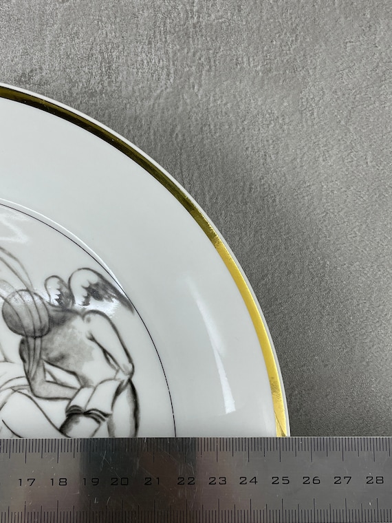 Salvador Dali 'la Poesia' Porcelain Plate, Bidasoa Spain, Limited