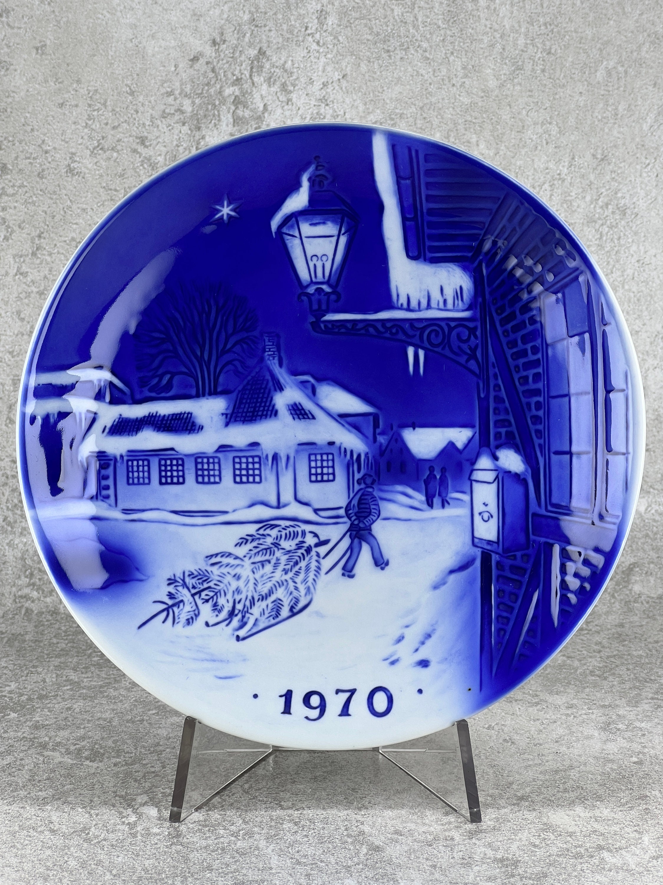 Collezione di piatti natalizi blu Desiree Denmark – Porcellana