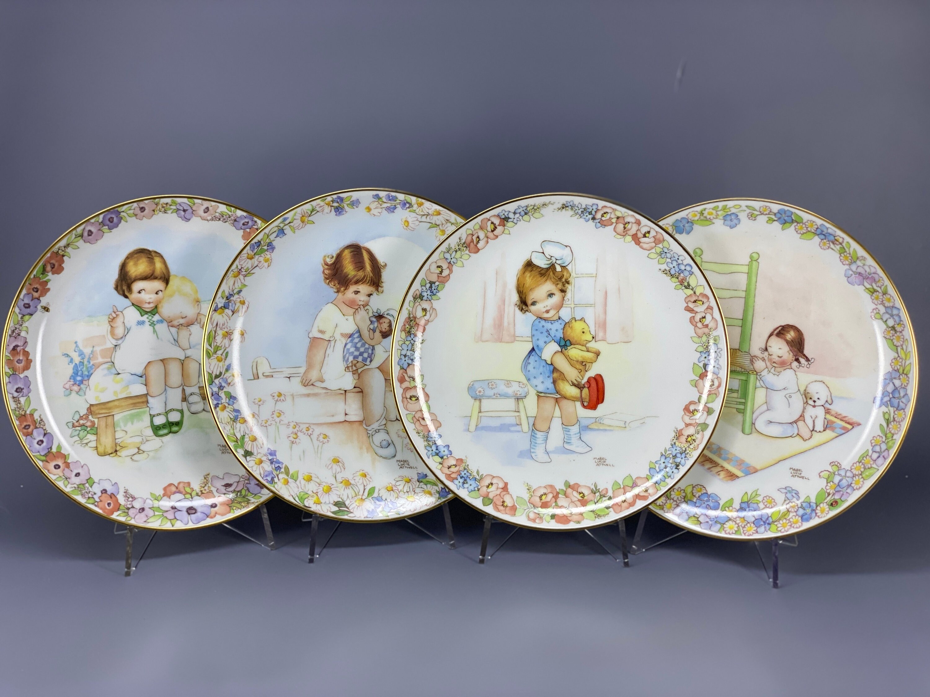 ショップ ENESCO Mabel Lucie Attwell 絵皿 ENESCO Mabel Lucie