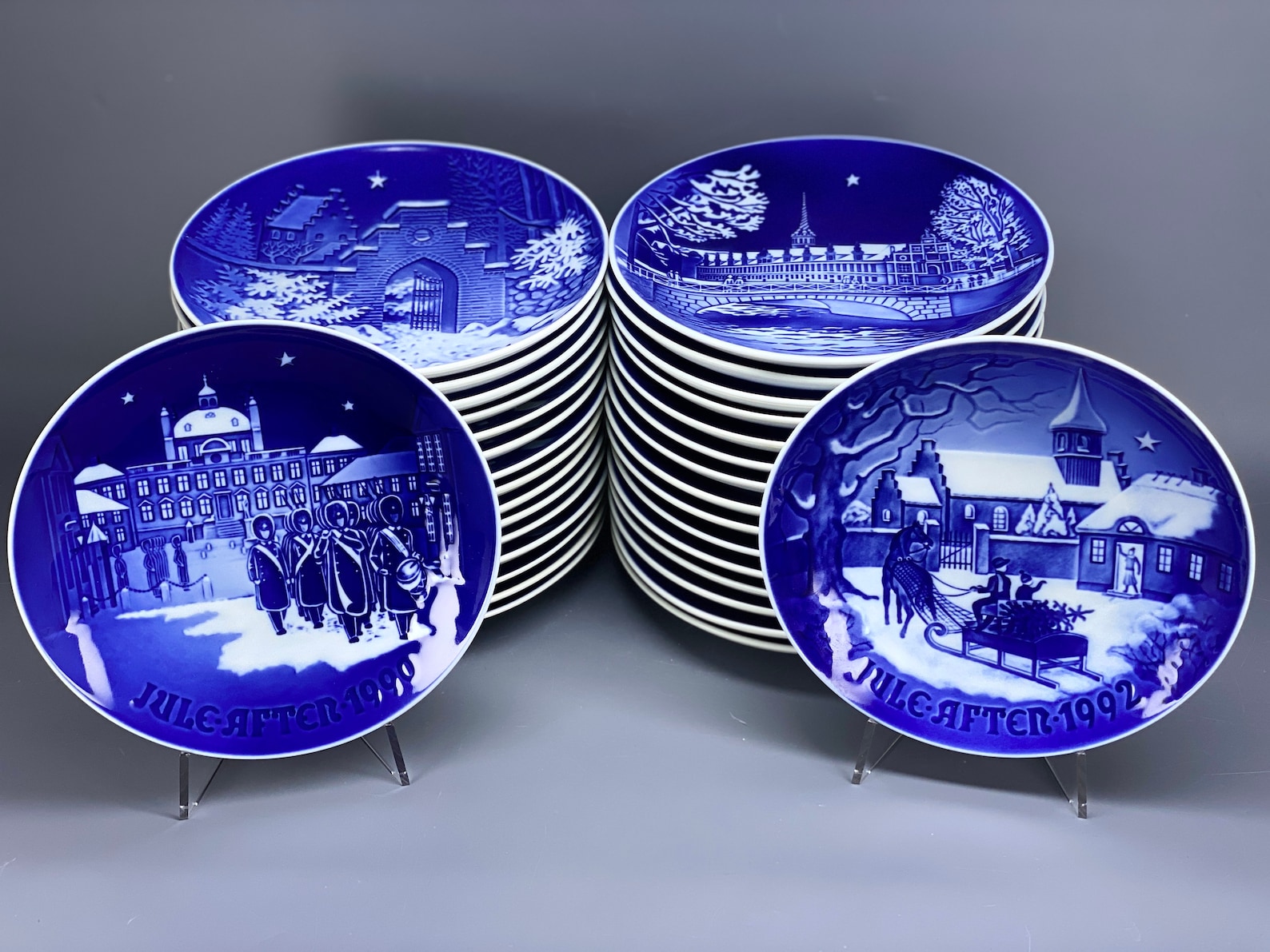 Bing & Grondahl Copenhagen Porcelain Christmas Plates by Etsy