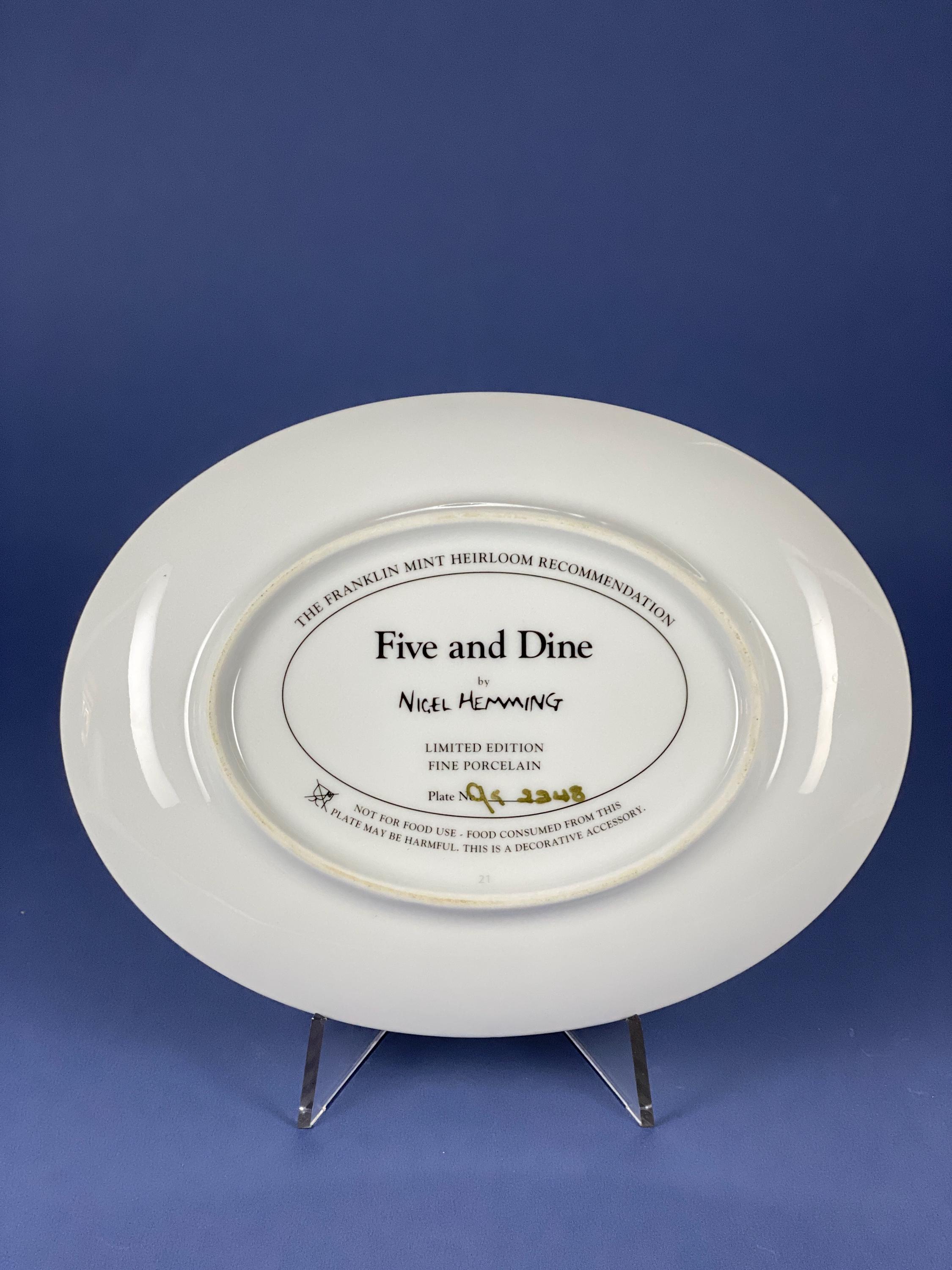 【未使用】フランクリンミントン　ペプシ　海外限定品　ホリデープレート 　5枚 Franklin Mint Nigel Hemming Limited Edition Fine Porcelain