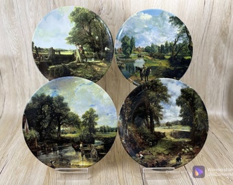 Royal Doulton, First Issue in Collector's Porcelain Plate Series Entitled, Constable Country, The Artist's Favourites, Artist John Canstable