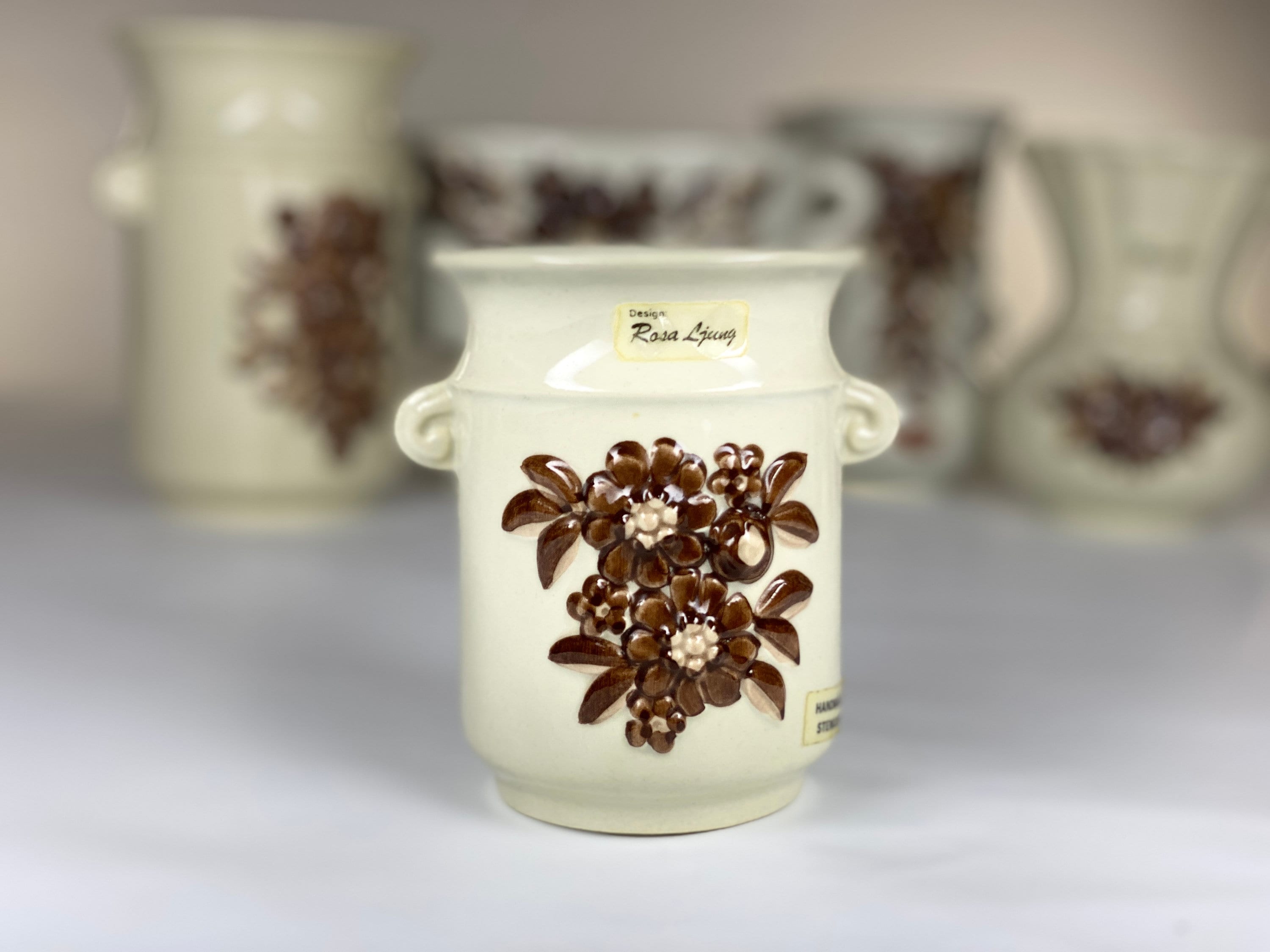 Rosa Ljung Deco Ceramic Helsingborg Porcelain Vases Exclusive