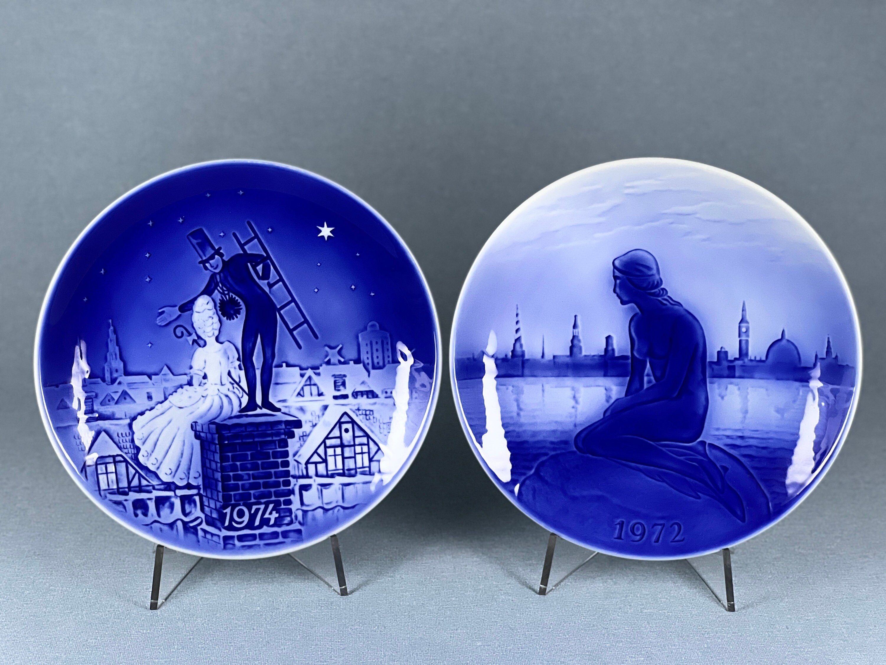 Desiree Denmark Old Copenhagen Blue Christmas Porcelain