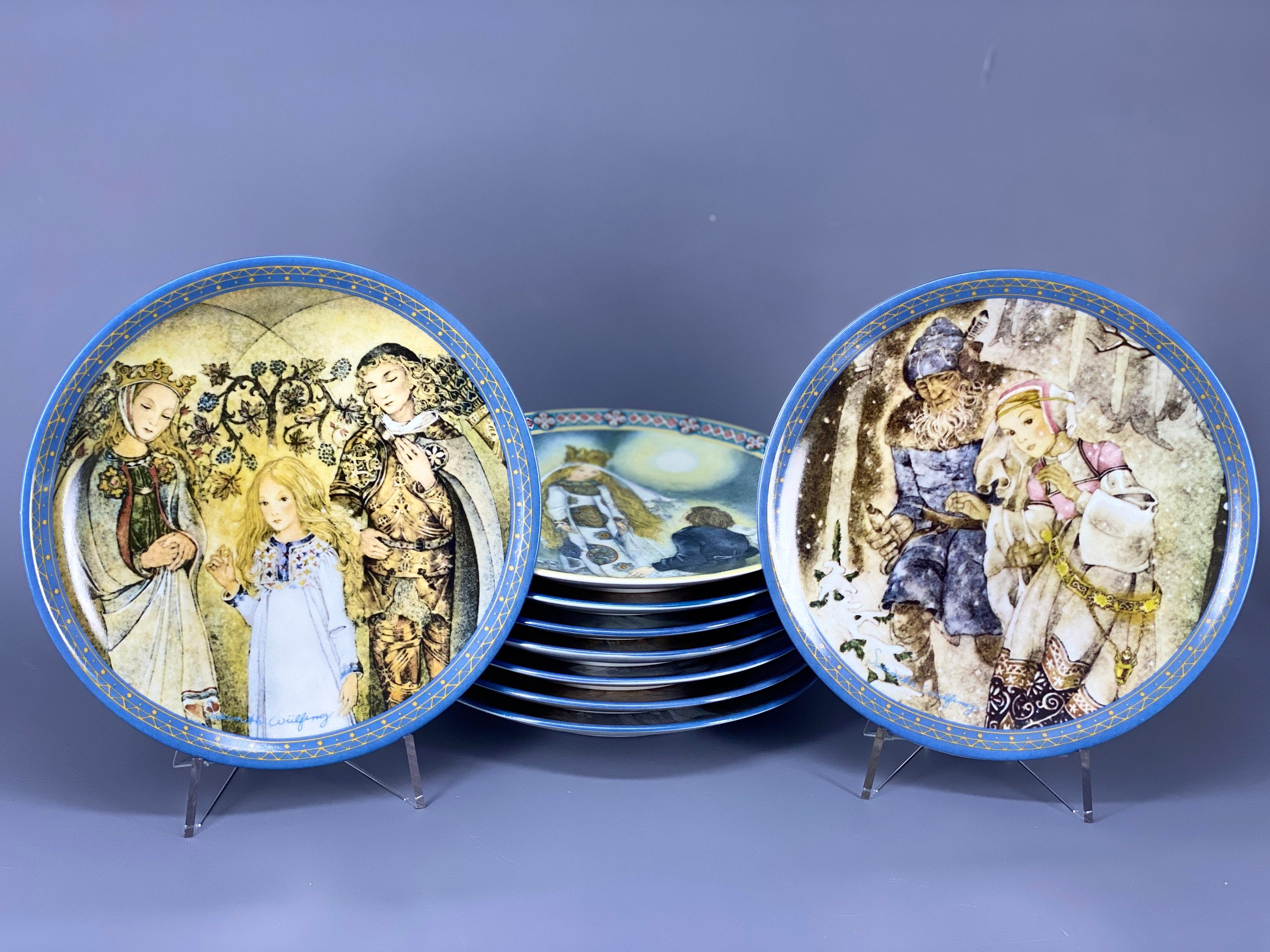Sulamith Wulfing Koenigszelt Bayern Beierse Love Song Fairy Tale Wall Collector Plates Limited Edition-serie
