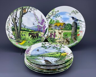 Colin Newman Country Panorama Depicting a 360 England Idillic Countryside Crafted in Josiah Wedgwood Sons Limited Barlaston Stoke-on-Trent