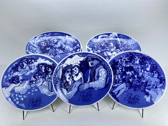 Porsgrund Norway Julen Christmas Plate, Vintage Porcelain Decor - Etsy