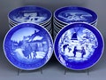 Royal Copenhagen Christmas Porcelain Collection Plates 1980 - 1989