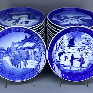 Royal Copenhagen Julporslinskollektion Tallrikar 1980 - 1989
