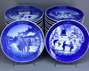 Assiettes de Noël en porcelaine de Royal Copenhagen, 1980 - 1989