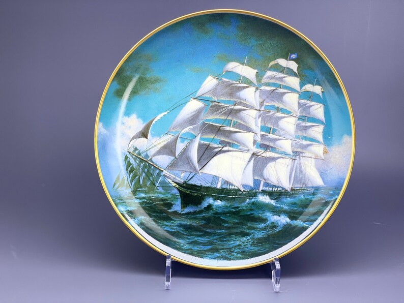 The Great Clipper Ships Plates Collection Franklin Porcelain Etsy