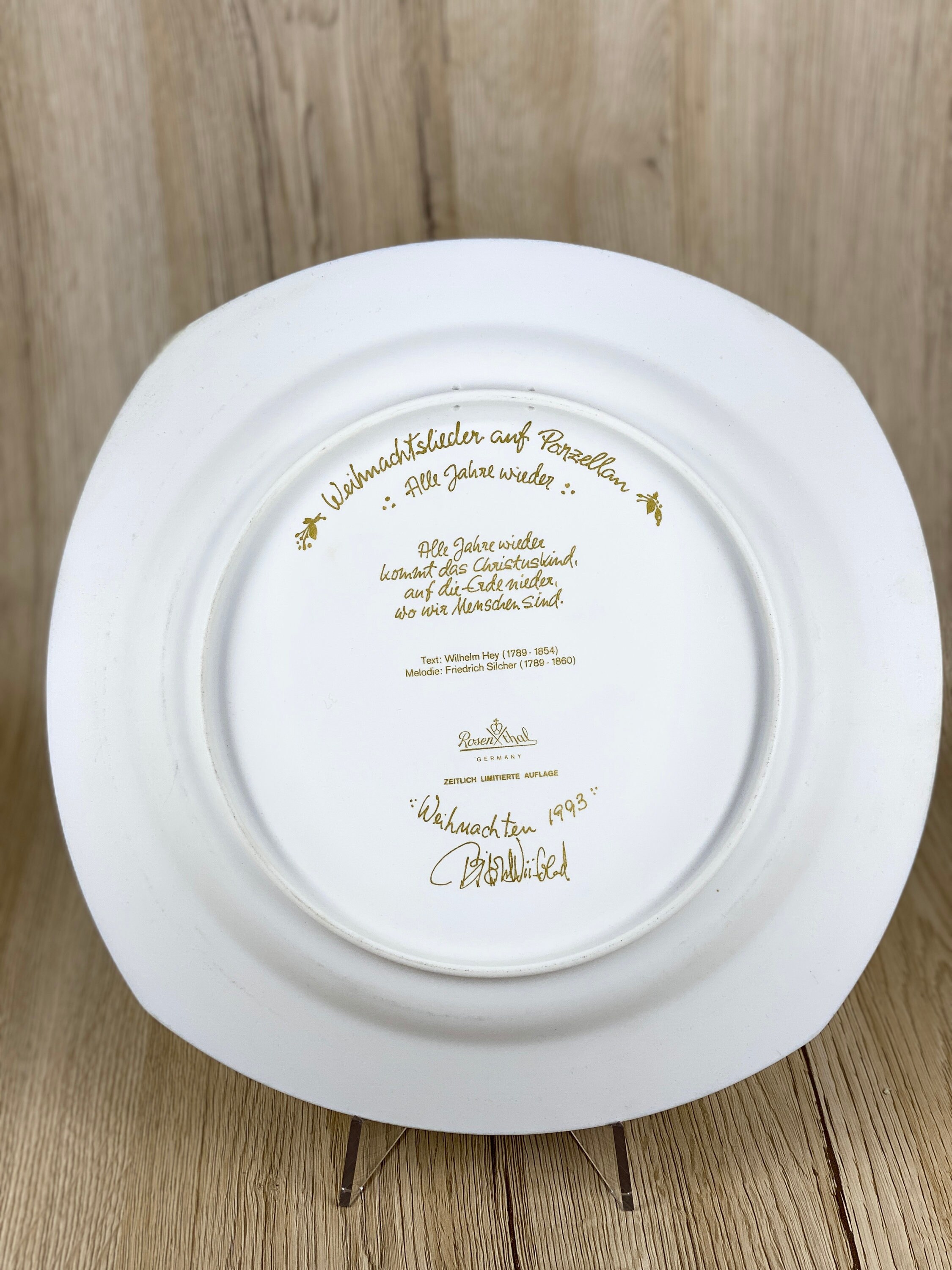 BJORN WIINBLAD Rosenthal Christmas Plates, Carols, Shepherds