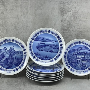 Seltmann Weiden Swedish Landscape Porcelain Plate collection Bavaria, West Germany 1986 - 1994