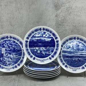 Seltmann Weiden Swedish Landscape Porcelain Plate collection Bavaria, West Germany 1978 - 1985