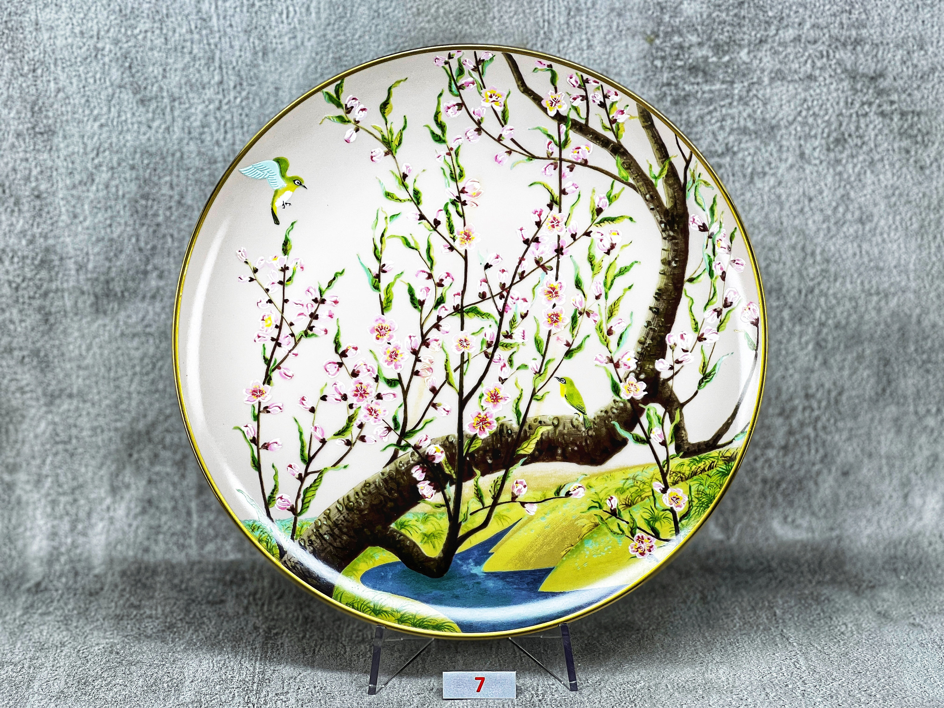 Franklin Mint Porcelain Plate Collection, Birds and Flowers Franklin Mint Porcelain Plate Collection, Birds and Flowers