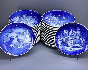 Bing & Grondahl Copenhagen Porcelain Christmas Plates by Henry Thelander, Edvard Jensen