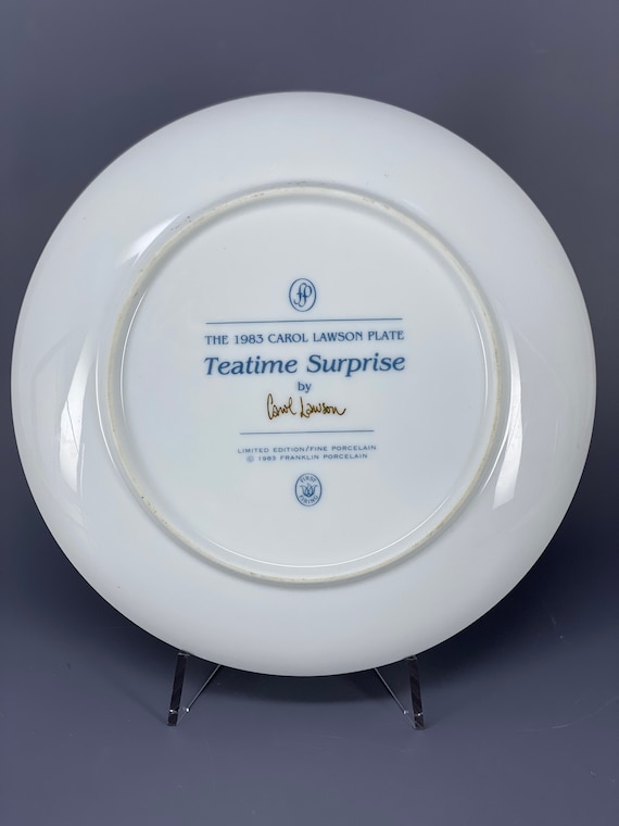 CAROL LAWSON Plates Limited Edition Fine Franklin Porcelain First