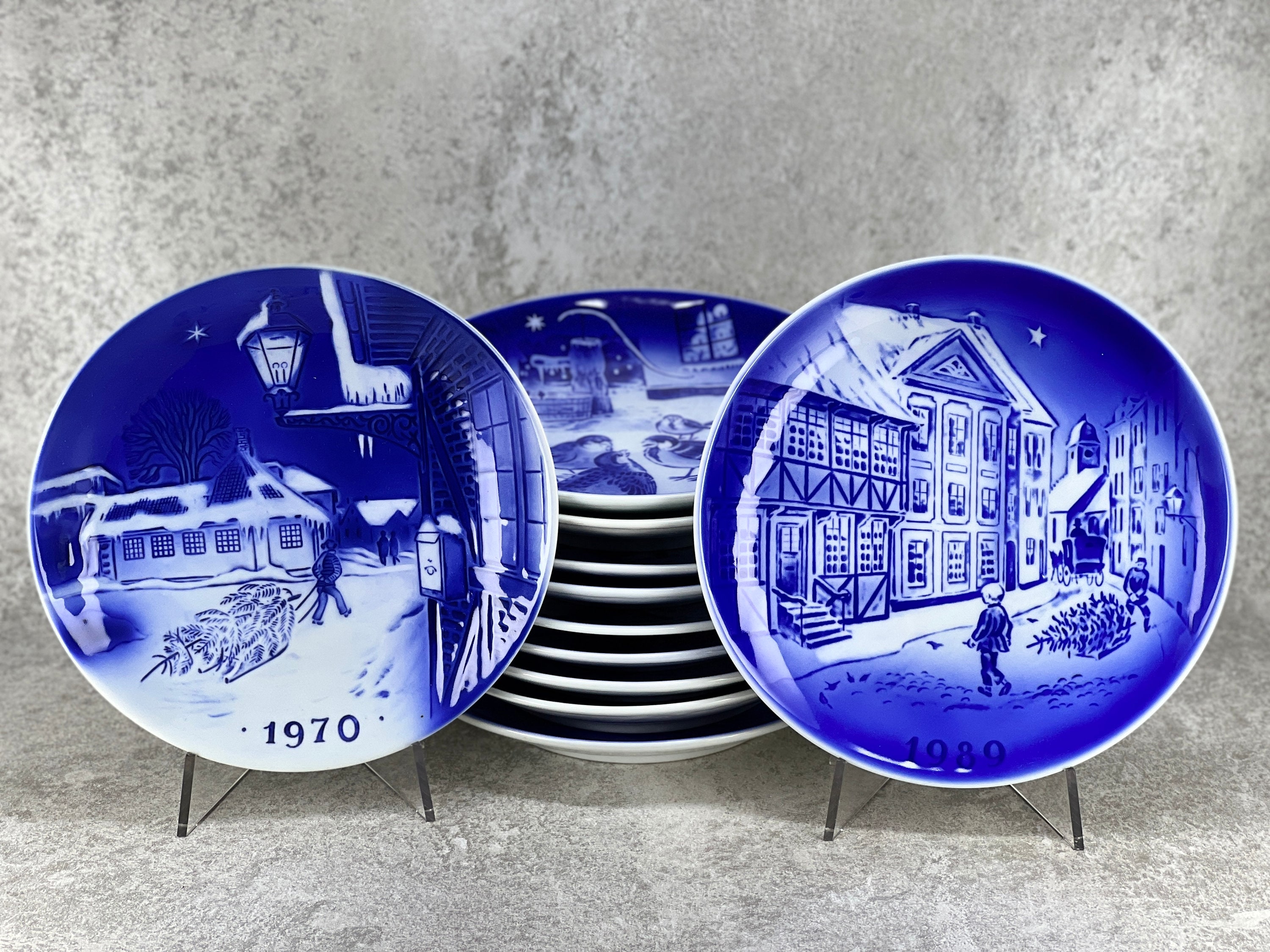 食器 DESIREE DENMARK OLD  BLUE 1987 Desiree Denmark Old Copenhagen Blue Christmas Porcelain
