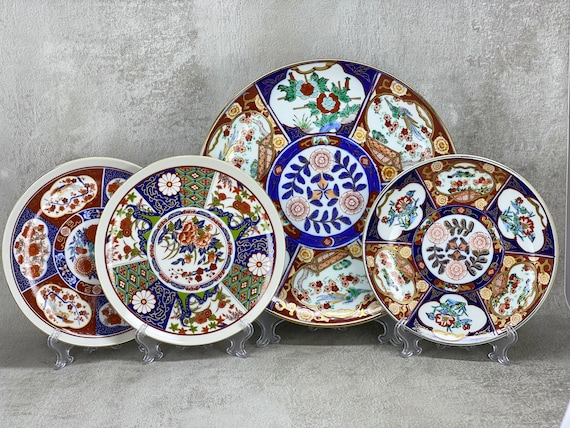 GOLD IMARI 手描き陶器 花柄