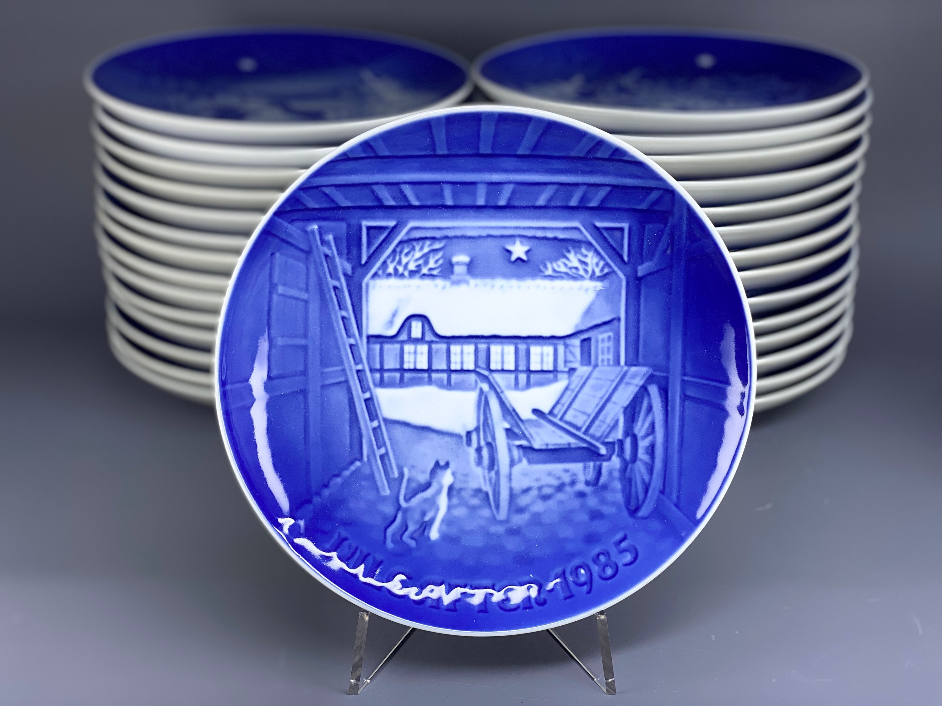 Bing & Grondahl Copenhagen Porcelain Christmas Plates by Henry