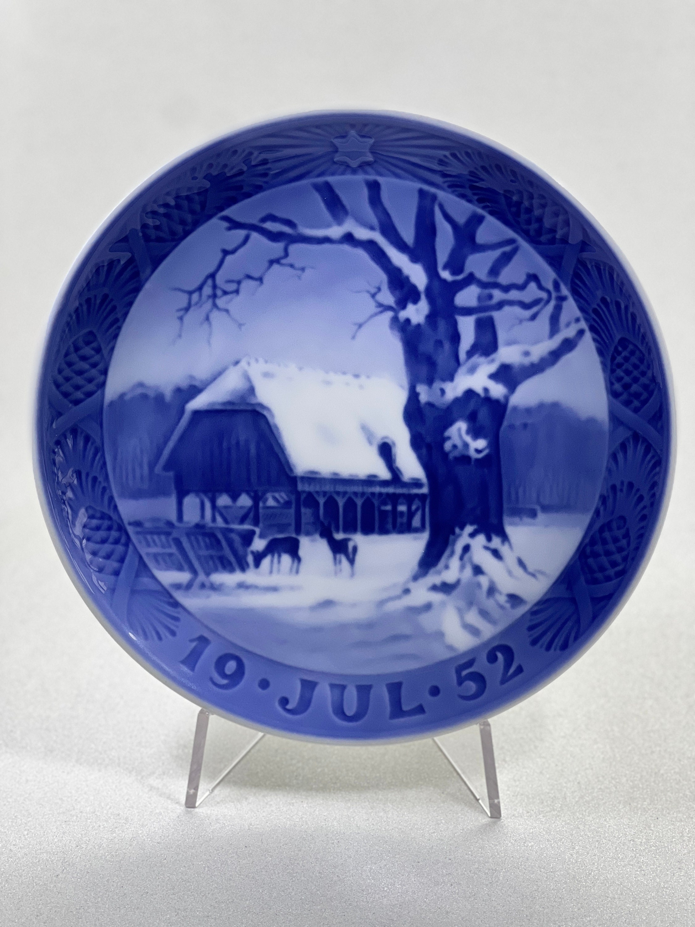高級品市場 Royal Copenhagen Christmas Porcelain Collection Plates 1920 アート・デザイン・音楽