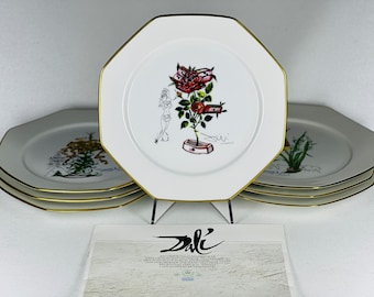 Royal Copenhagen Porcelain Plate Collection Las Flores Dalinianas by SALVADOR DALI