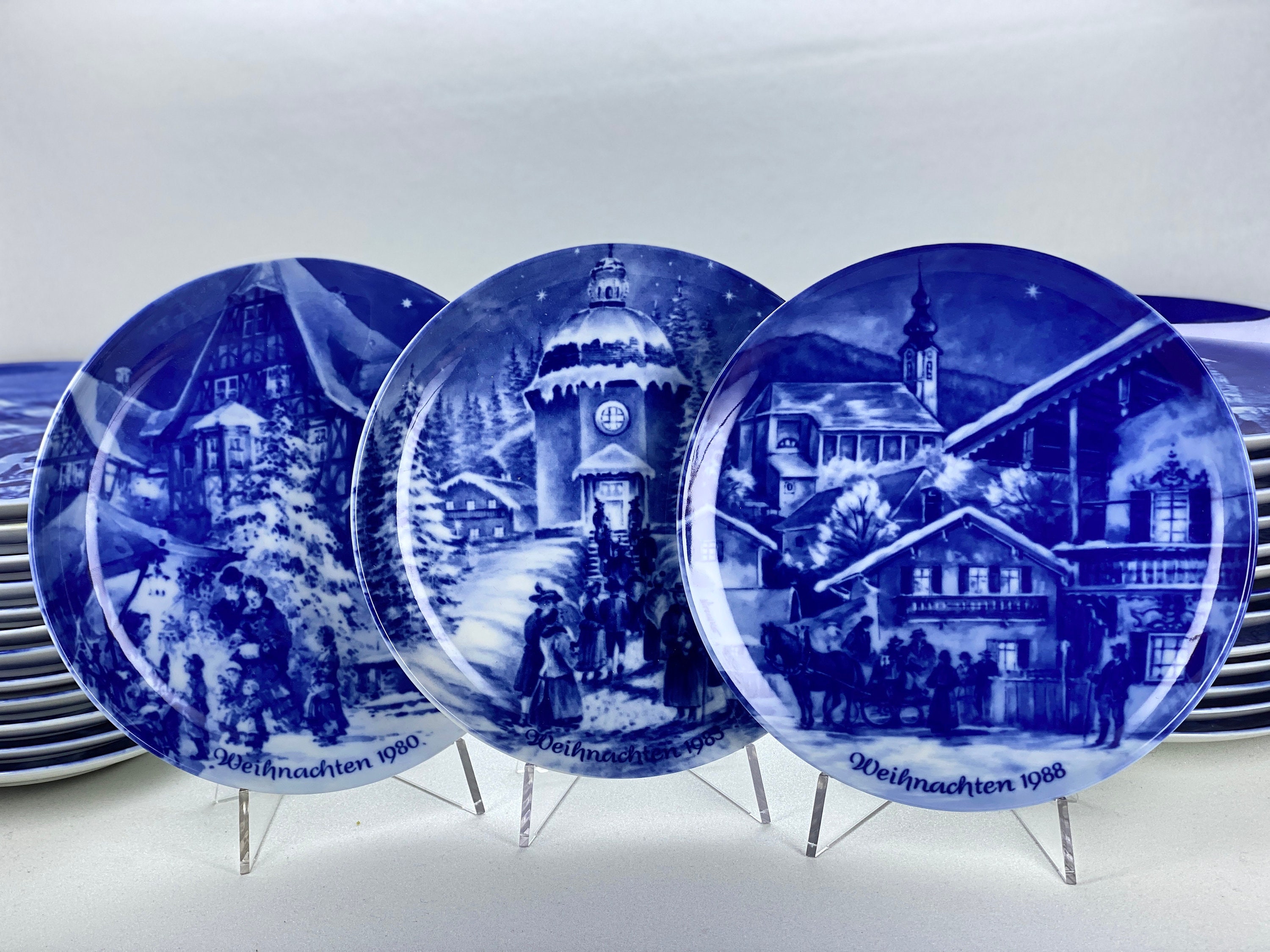 Collector Plates Decorative Collectibles Berlin Design Limited Edition Christmas porcelain