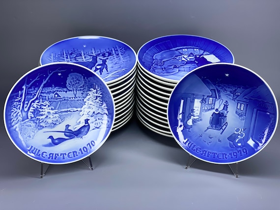 Bing Grondahl Copenhagen Porcelain Christmas Plates by Henry Thelander Etsy