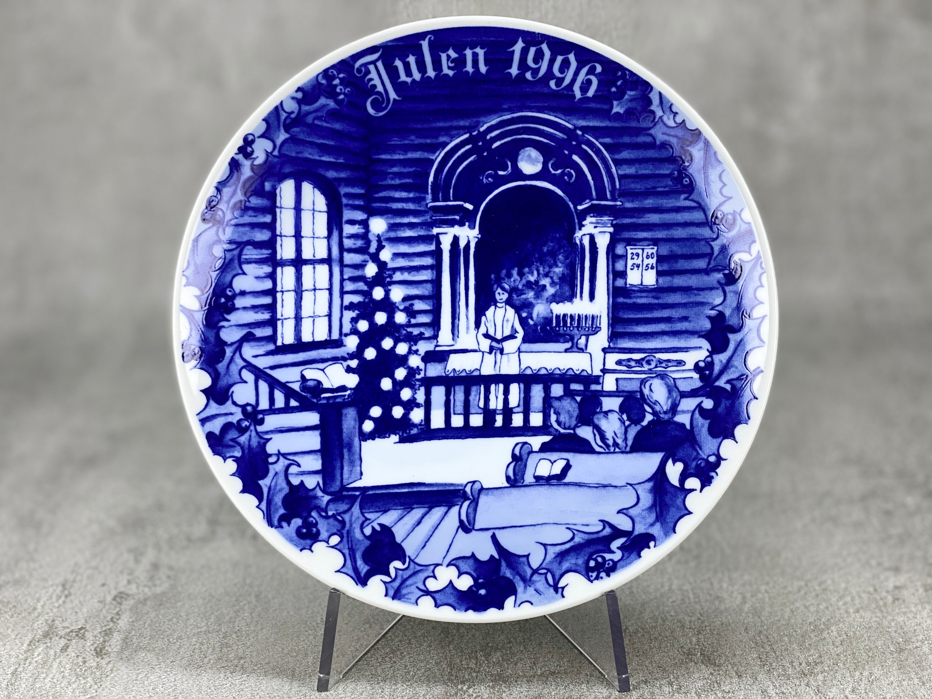 ★美品★ 1969年　ビンテージ　クリスマスプレート　PORSGRUND JULEN PORSGRUND ノルウェー カントリー クリスマス