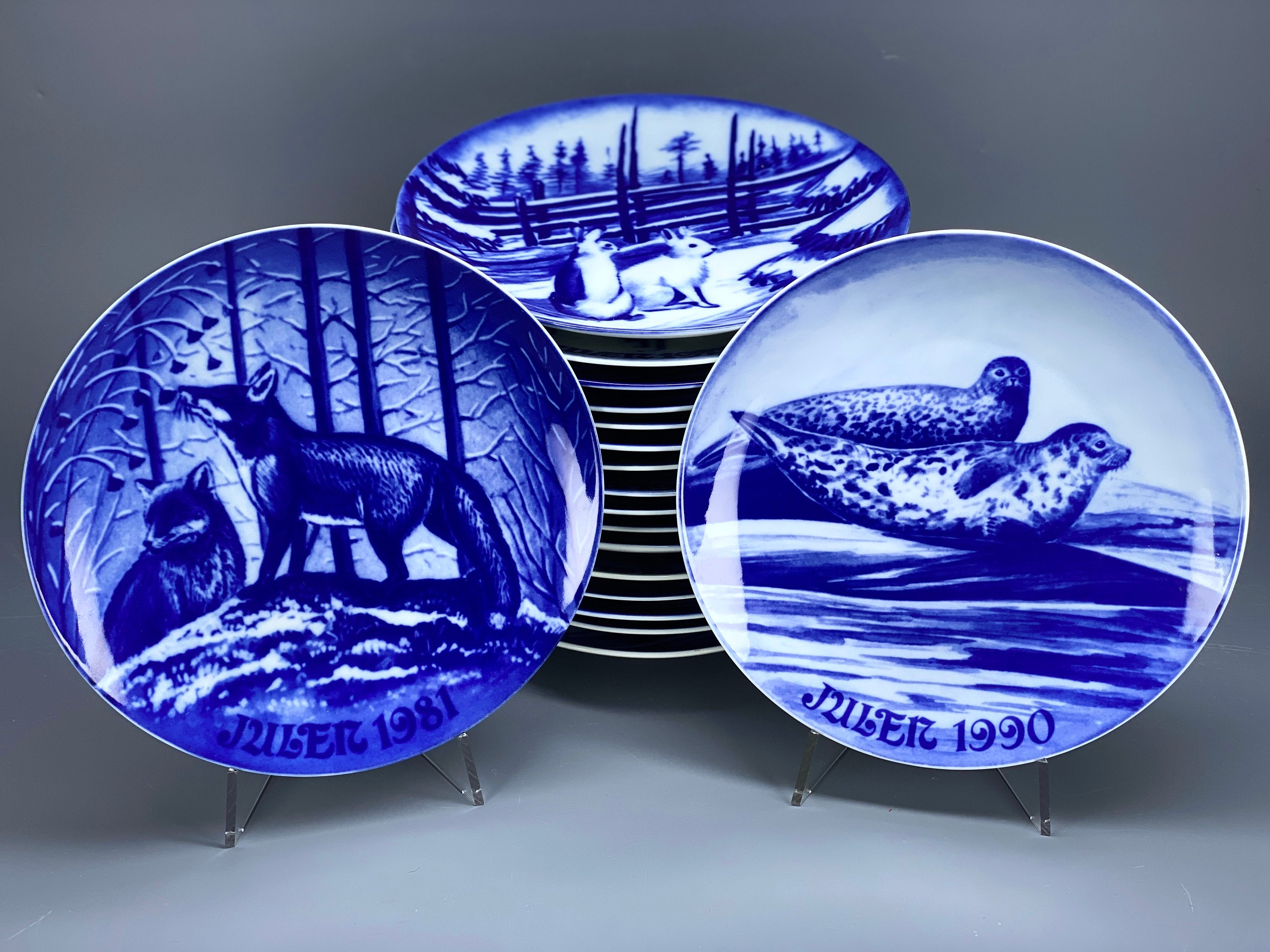 Royal Heidelberg Christmas Porcelain Plates Designed by Dag