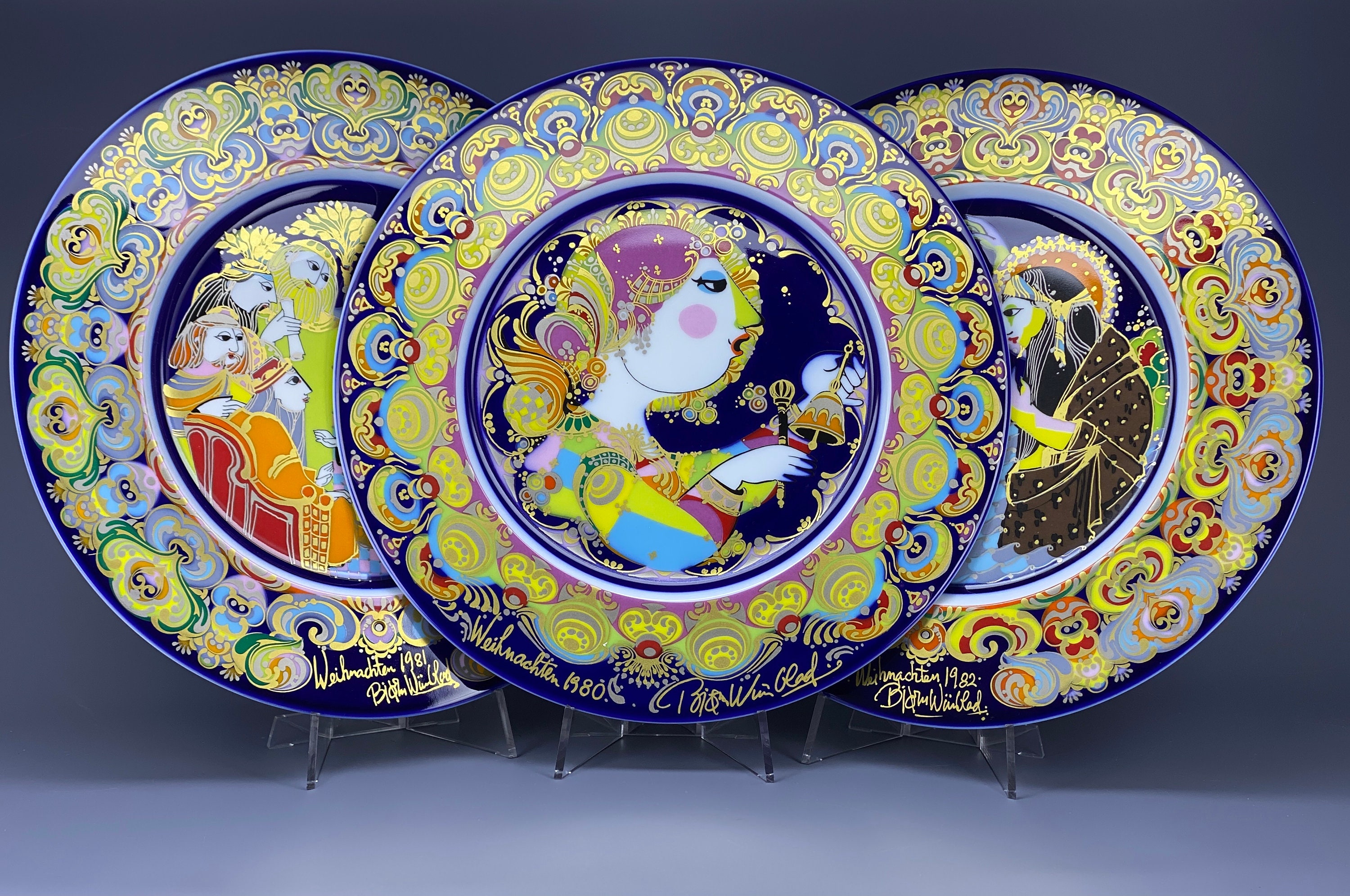 ビョルン・ヴィンブラッド ローゼンタール クリスマスプレート 1980