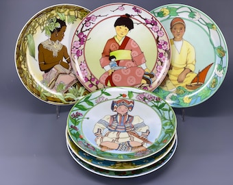 UNICEF Children of the World Heinrich Villeroy & Boch Germany Porcelain Plate Collection United National Children's Fund