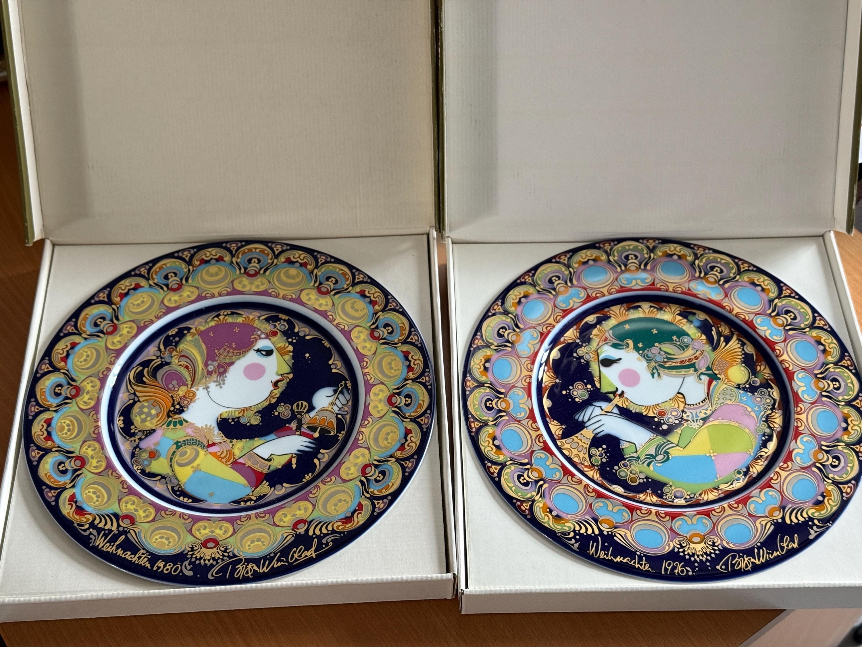 ビョルン・ヴィンブラッド ローゼンタール クリスマスプレート 1980