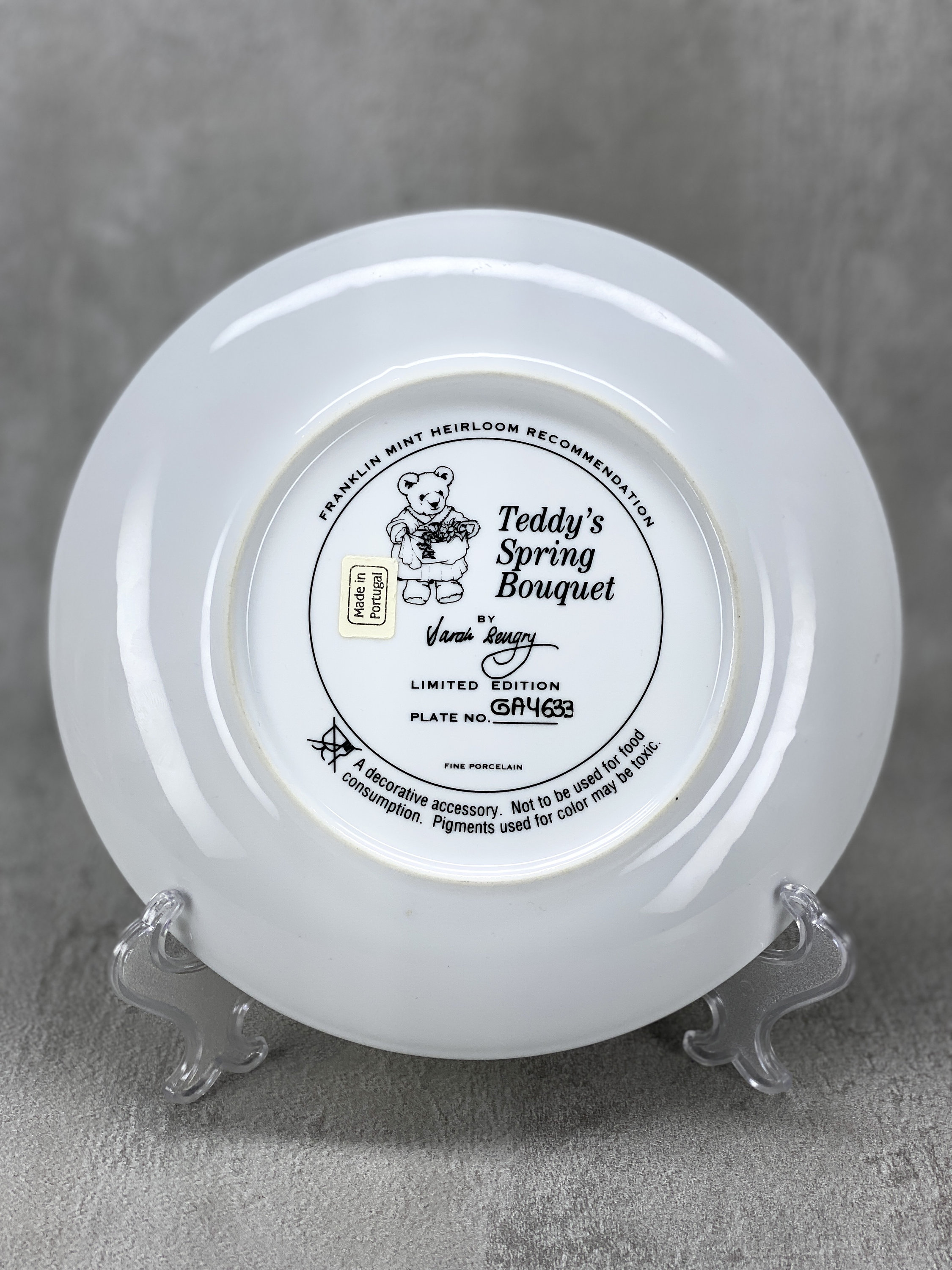 The Franklin Mint Heirloom Collection, Teddy's Bear Porcelain