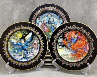 Villeroy & Boch Heinrich Magical Fairy Tales from Old Russia Illustrated by Gero Trauth Limited Edition Porcelain Plates