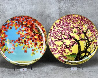 Franklin Porcelain 田園の鳥たち プレート8枚 絵皿