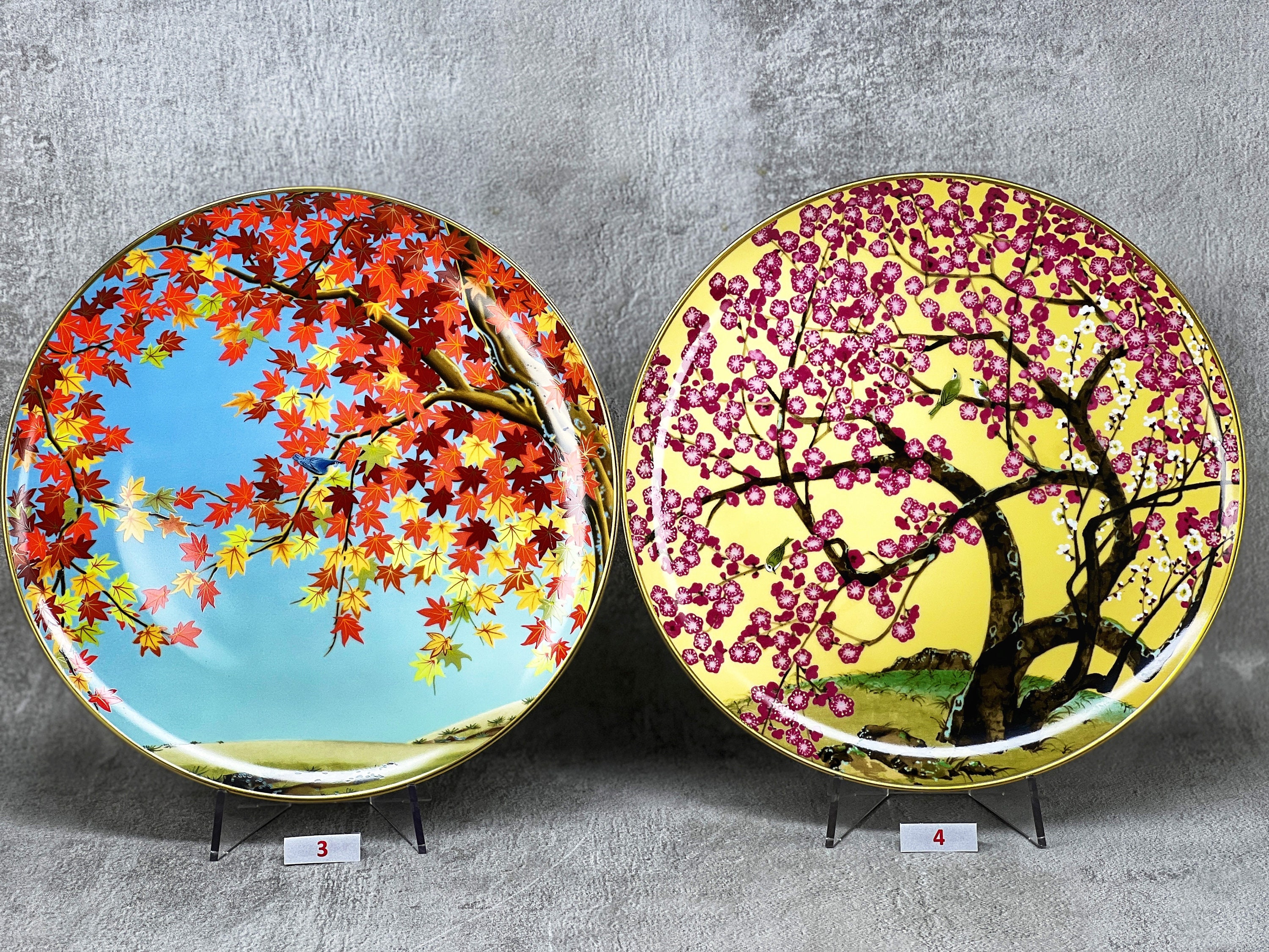 Franklin Mint Porcelain Plate Collection, Birds and Flowers Franklin Mint Porcelain Plate Collection, Birds and Flowers
