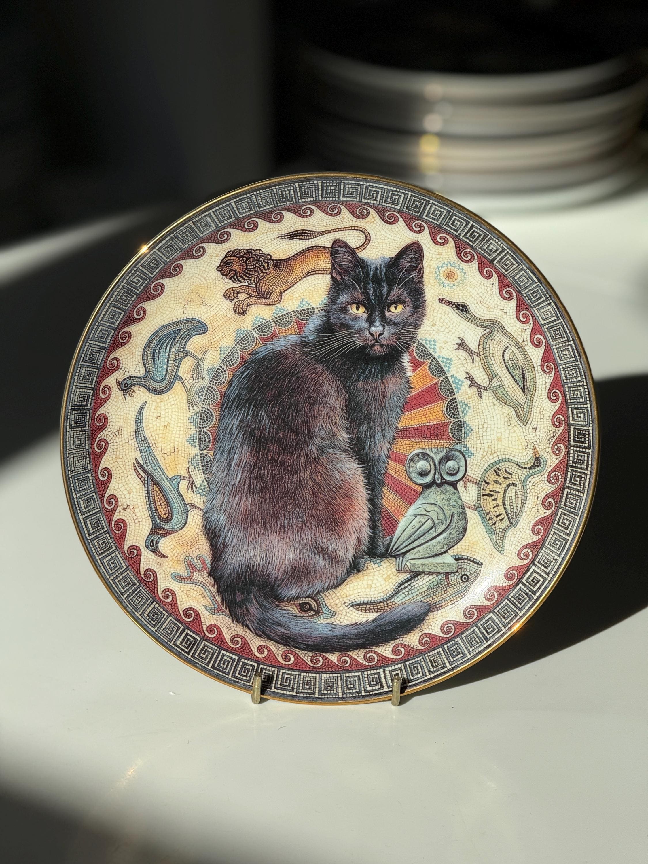 ☆レスリーアン☆ダンバリーミント☆磁器製猫ちゃんのマグカップ　　2480-6