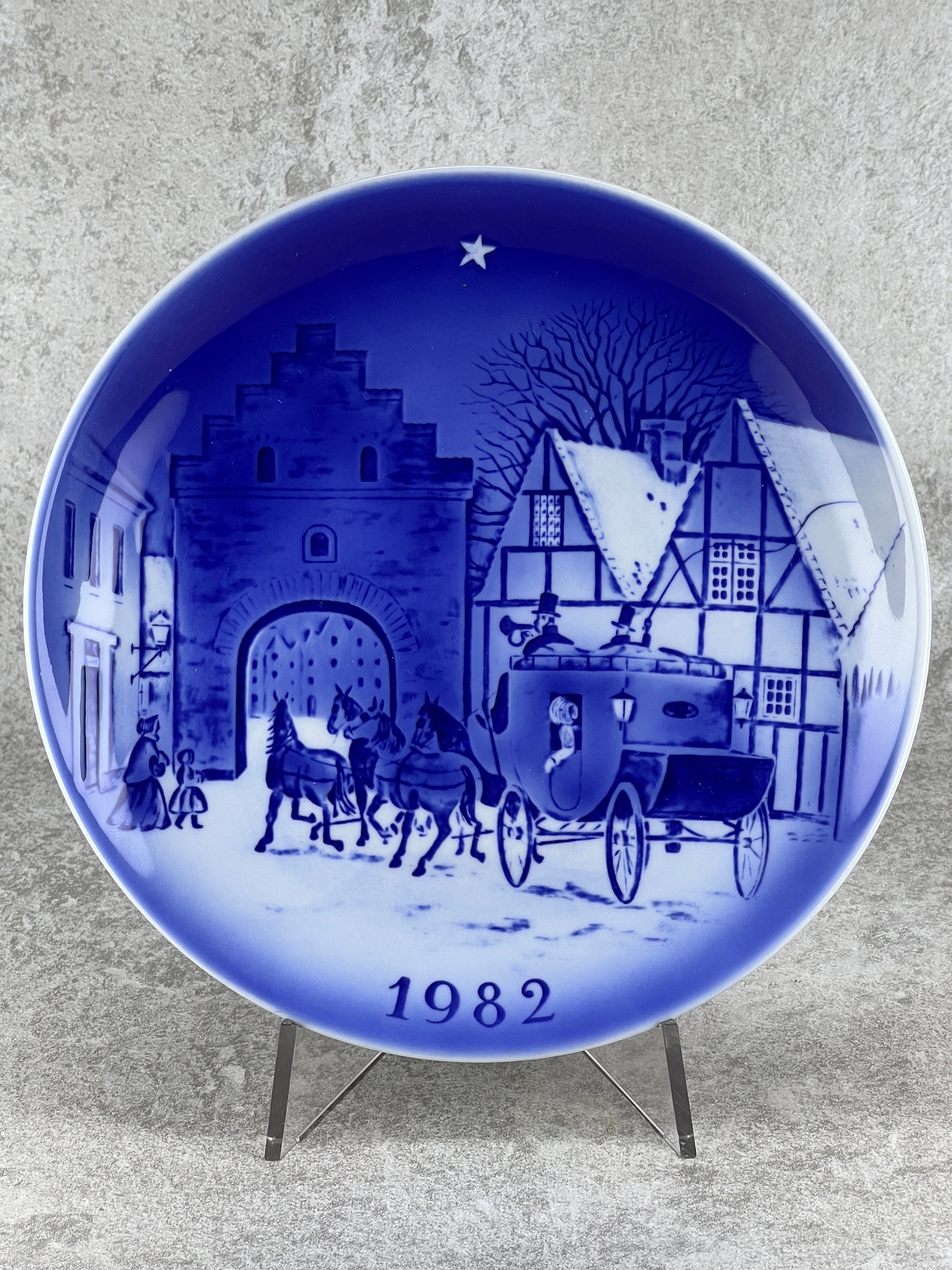 Collezione di piatti natalizi blu Desiree Denmark – Porcellana
