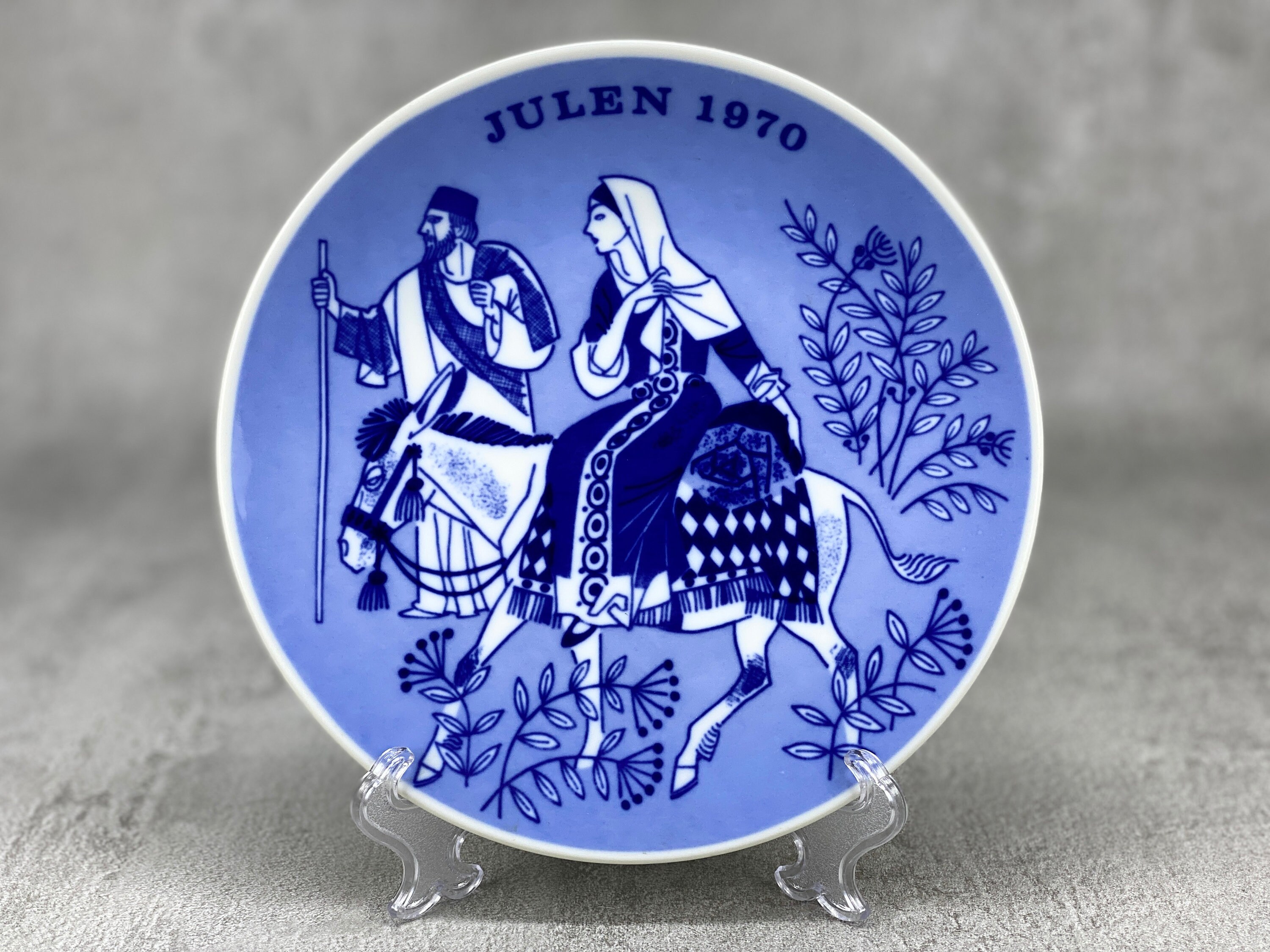 ★美品★ 1969年　ビンテージ　クリスマスプレート　PORSGRUND JULEN PORSGRUND クリスマス ヴィンテージ コレクター向け 装飾