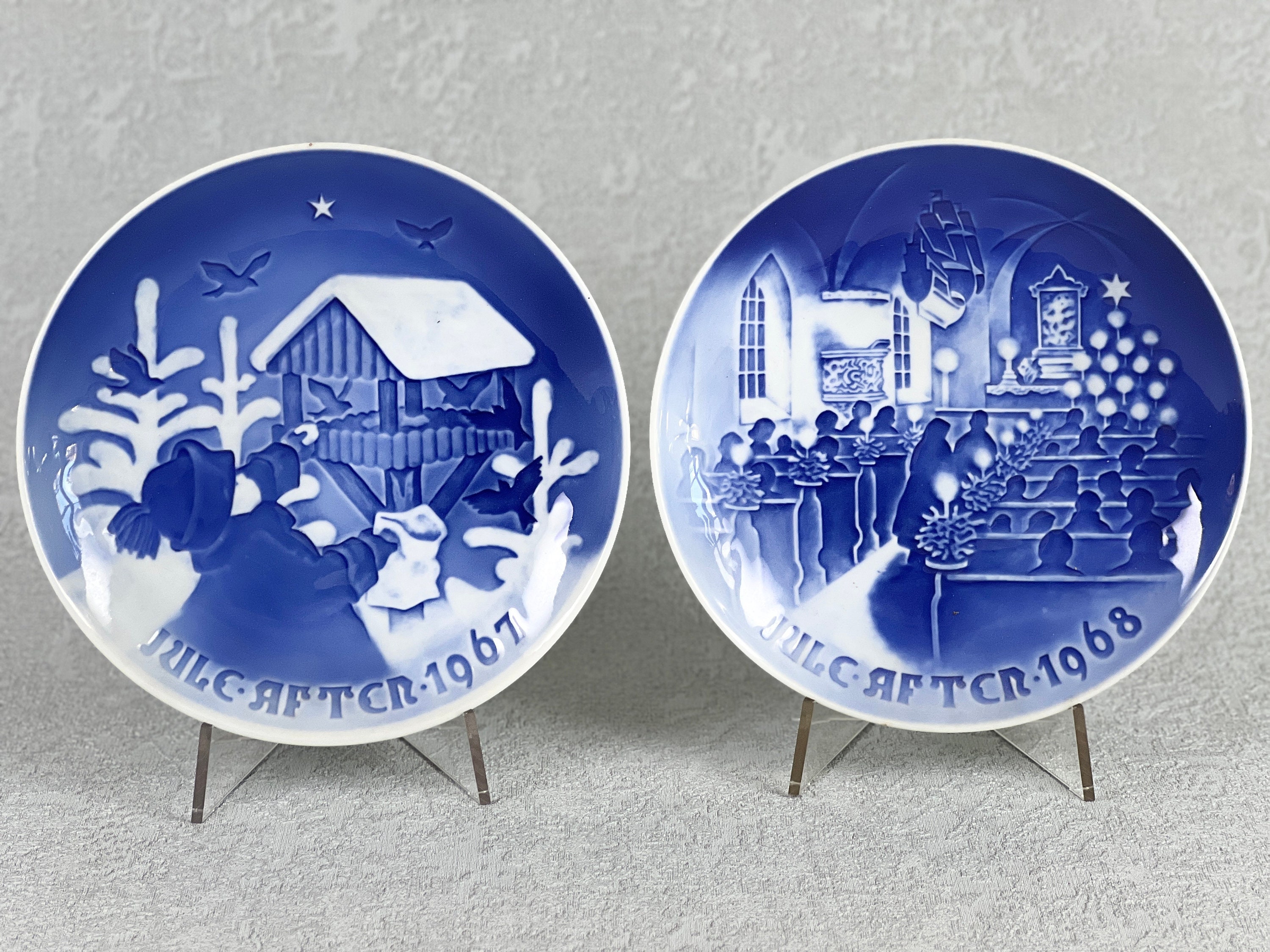 Bing & Grondahl Copenhagen Porcelain Christmas Plate, Vintage