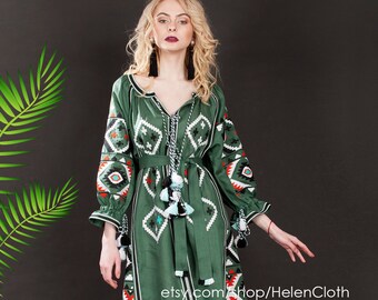 Camicia Ucraina Ricamata Vyshyvanka – Stile Vita Kin – Lino Boho – 3 Modelli Scegli