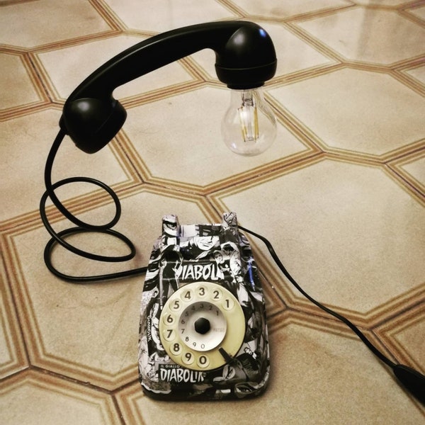 Mickey Mouse Telephone Lamp Etsy