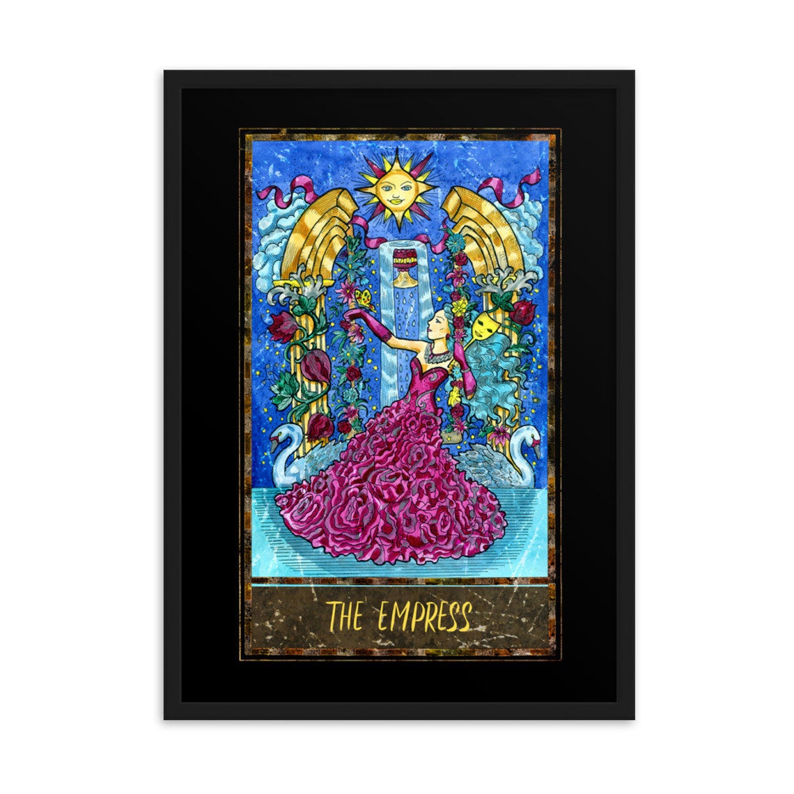 L'impératrice Tarot Card Framed Print - Etsy France
