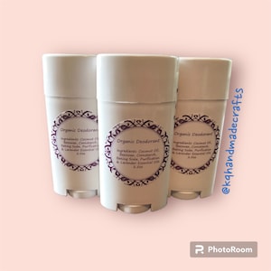 Organic Lavender Deodorant, Organic Natural Deodorant, No Chemical Deodorant, No Aluminum Deodorant, Organic Chemical Free Under Arm Care