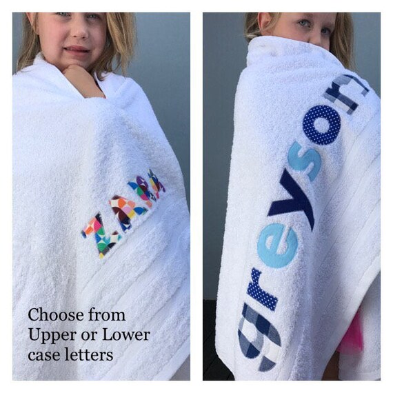 Personalised Bath Towel // Baby Hooded 